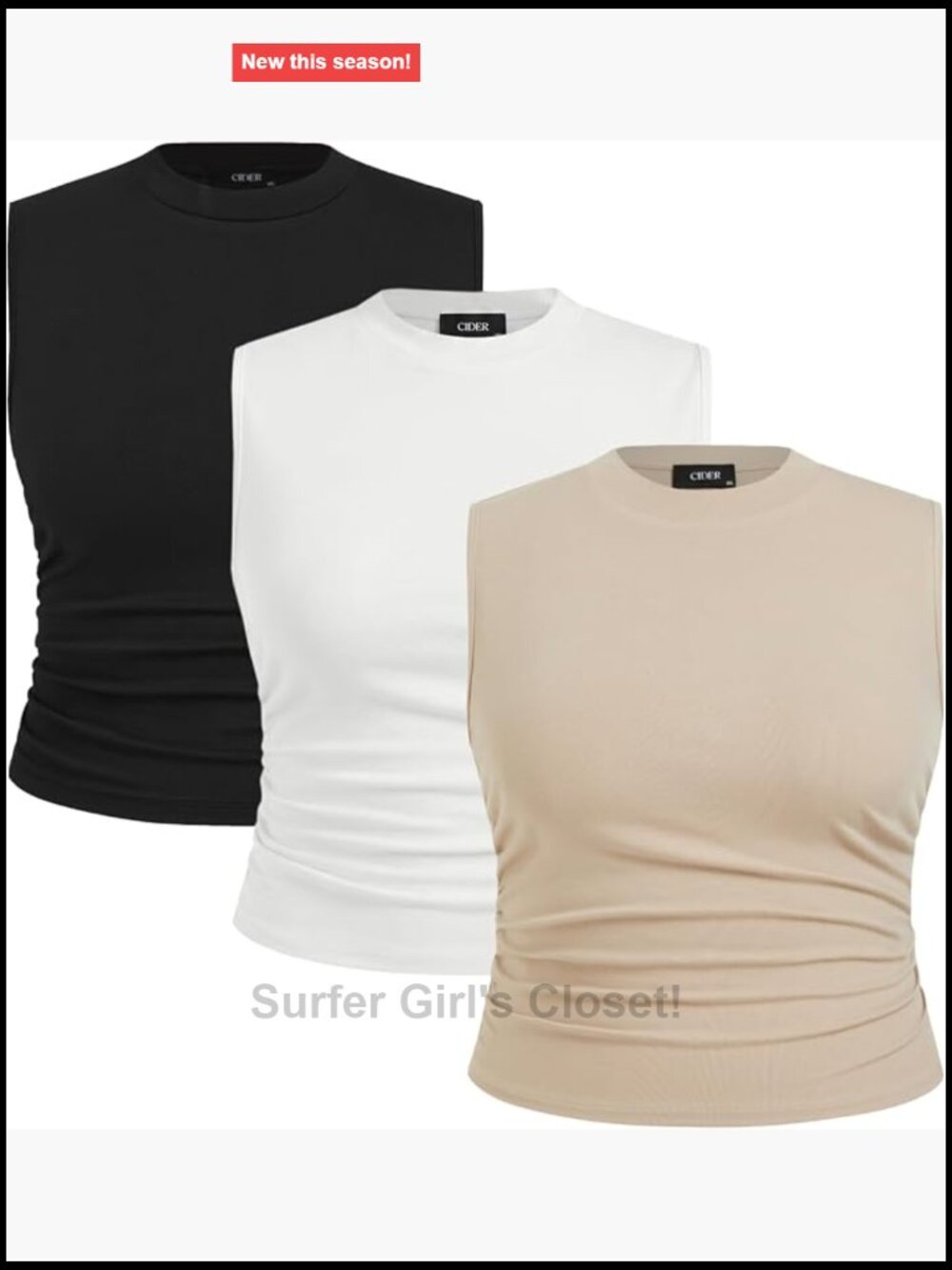 Plus Size Sleeveless Ruched Crop Tank Top Summer Casual Viscose
